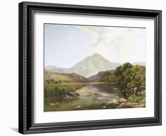 Moel Hebog from the Stepping Stone-Henry John Boddington-Framed Giclee Print