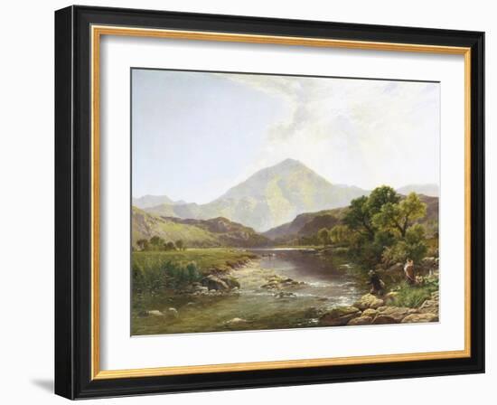 Moel Hebog from the Stepping Stone-Henry John Boddington-Framed Giclee Print