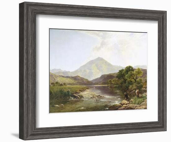 Moel Hebog from the Stepping Stone-Henry John Boddington-Framed Giclee Print