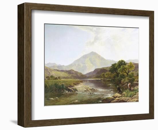 Moel Hebog from the Stepping Stone-Henry John Boddington-Framed Giclee Print