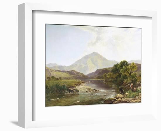 Moel Hebog from the Stepping Stone-Henry John Boddington-Framed Giclee Print