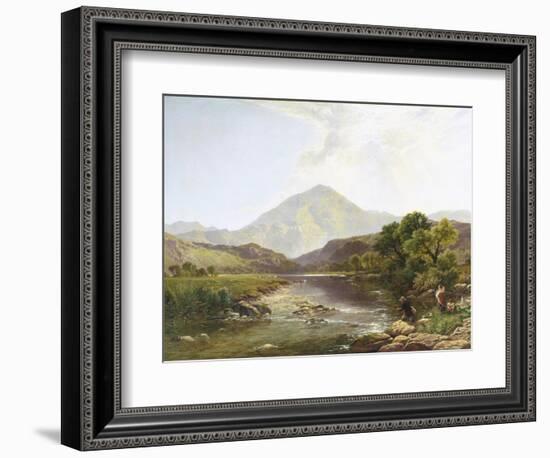 Moel Hebog from the Stepping Stone-Henry John Boddington-Framed Giclee Print