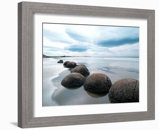 Moeraki Boulders #3, New Zealand ‘98-Monte Nagler-Framed Photographic Print