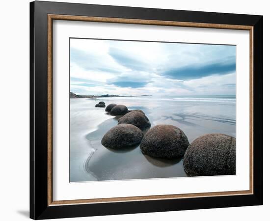 Moeraki Boulders #3, New Zealand ‘98-Monte Nagler-Framed Photographic Print