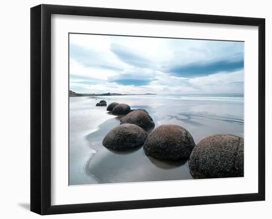 Moeraki Boulders #3, New Zealand ‘98-Monte Nagler-Framed Photographic Print