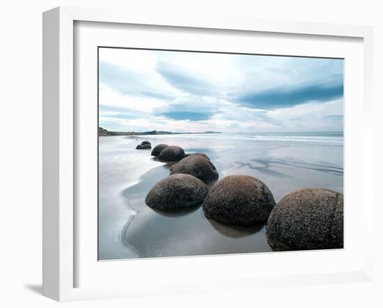 Moeraki Boulders #3, New Zealand ‘98-Monte Nagler-Framed Photographic Print