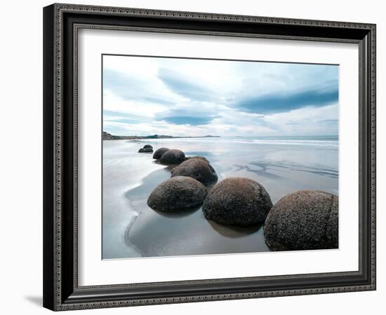 Moeraki Boulders #3, New Zealand ‘98-Monte Nagler-Framed Photographic Print