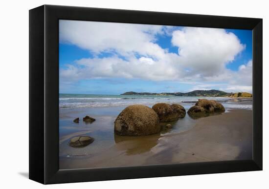 Moeraki Boulders, Koekohe Beach, Otago, South Island, New Zealand, Pacific-Suzan Moore-Framed Premier Image Canvas