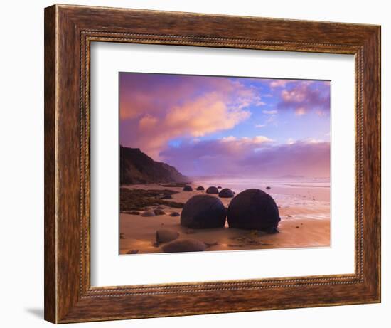 Moeraki Boulders, Moeraki, Otago, South Island, New Zealand, Pacific-Jochen Schlenker-Framed Photographic Print