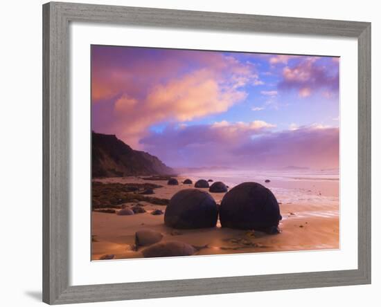 Moeraki Boulders, Moeraki, Otago, South Island, New Zealand, Pacific-Jochen Schlenker-Framed Photographic Print