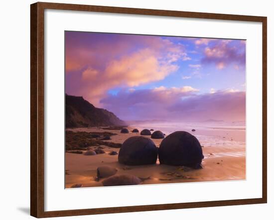 Moeraki Boulders, Moeraki, Otago, South Island, New Zealand, Pacific-Jochen Schlenker-Framed Photographic Print