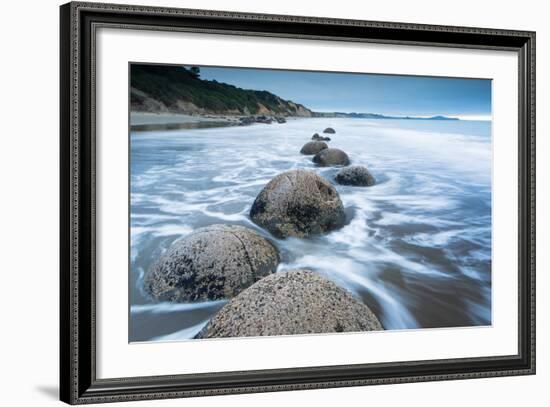 Moeraki Boulders, Moeraki, Otago, South Island, New Zealand, Pacific-John Alexander-Framed Photographic Print