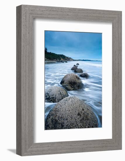 Moeraki Boulders, Moeraki, Otago, South Island, New Zealand, Pacific-John Alexander-Framed Photographic Print