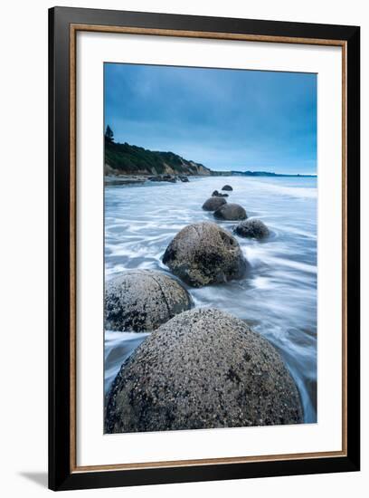 Moeraki Boulders, Moeraki, Otago, South Island, New Zealand, Pacific-John Alexander-Framed Photographic Print