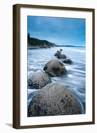 Moeraki Boulders, Moeraki, Otago, South Island, New Zealand, Pacific-John Alexander-Framed Photographic Print