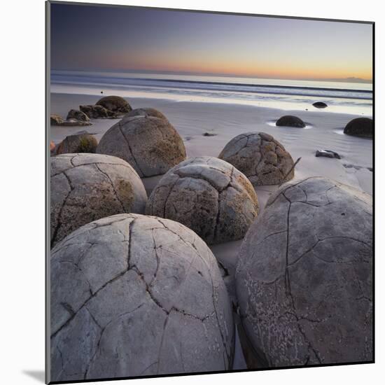 Moeraki Boulders, Otago, South Island, New Zealand-Rainer Mirau-Mounted Photographic Print