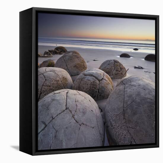 Moeraki Boulders, Otago, South Island, New Zealand-Rainer Mirau-Framed Premier Image Canvas