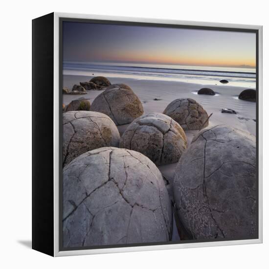 Moeraki Boulders, Otago, South Island, New Zealand-Rainer Mirau-Framed Premier Image Canvas