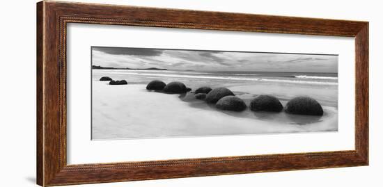 Moeraki Boulders Panorama-Monte Nagler-Framed Giclee Print