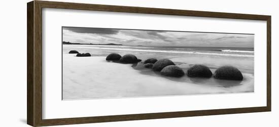 Moeraki Boulders Panorama-Monte Nagler-Framed Giclee Print