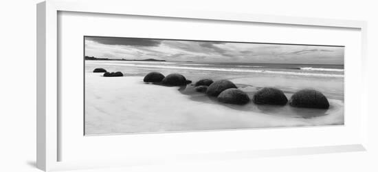 Moeraki Boulders Panorama-Monte Nagler-Framed Giclee Print