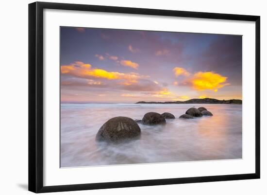 Moeraki Boulders, South Island, New Zealand-Doug Pearson-Framed Photographic Print