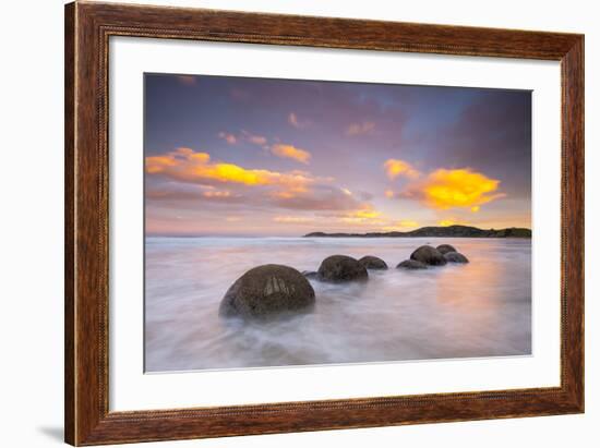 Moeraki Boulders, South Island, New Zealand-Doug Pearson-Framed Photographic Print