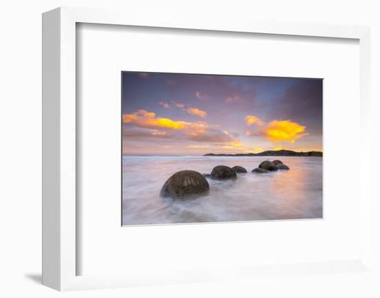 Moeraki Boulders, South Island, New Zealand-Doug Pearson-Framed Photographic Print