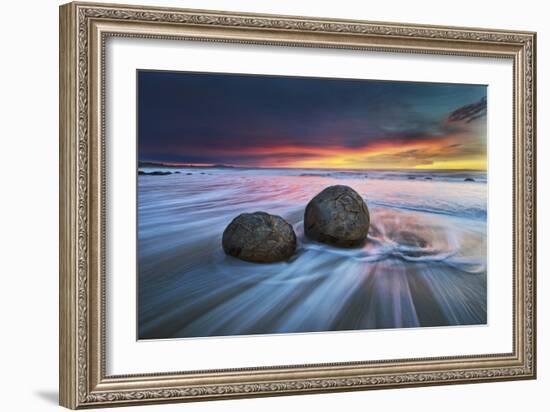 Moeraki Boulders-Yan Zhang-Framed Giclee Print