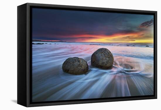 Moeraki Boulders-Yan Zhang-Framed Premier Image Canvas