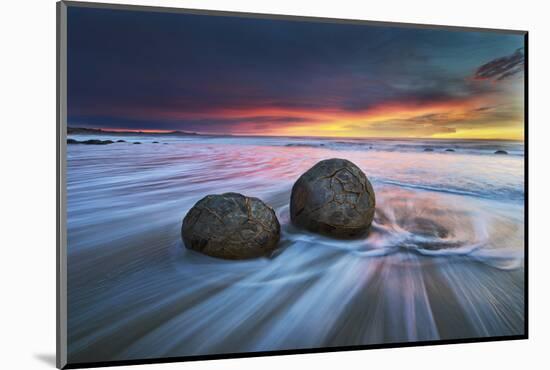 Moeraki Boulders-Yan Zhang-Mounted Photographic Print