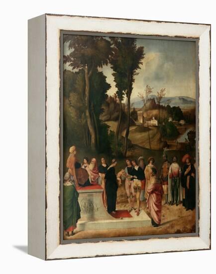 Moess Undergoes Trial by Fire, 1502-1505-Giorgione-Framed Premier Image Canvas