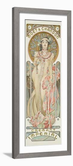 Moet and Chandon: Dry Imperial, 1899-Alphonse Mucha-Framed Giclee Print