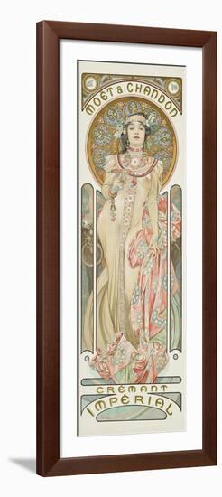 Moet and Chandon: Dry Imperial, 1899-Alphonse Mucha-Framed Giclee Print