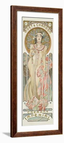 Moet and Chandon: Dry Imperial, 1899-Alphonse Mucha-Framed Giclee Print