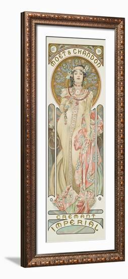 Moet and Chandon: Dry Imperial, 1899-Alphonse Mucha-Framed Giclee Print