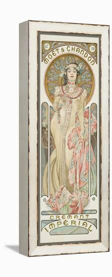 Moet and Chandon: Dry Imperial, 1899-Alphonse Mucha-Framed Premier Image Canvas