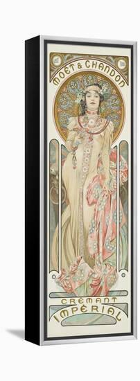 Moet and Chandon: Dry Imperial, 1899-Alphonse Mucha-Framed Premier Image Canvas