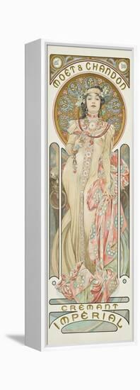 Moet and Chandon: Dry Imperial, 1899-Alphonse Mucha-Framed Premier Image Canvas