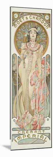 Moet and Chandon: Dry Imperial, 1899-Alphonse Mucha-Mounted Premium Giclee Print