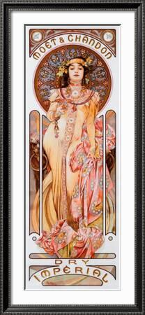 'Moet Chandon Dry Imperial' Giclee Print - Alphonse Mucha | Art.com