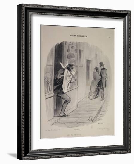 Moeurs conjugales: C'est ma femme!!!-Honore Daumier-Framed Giclee Print