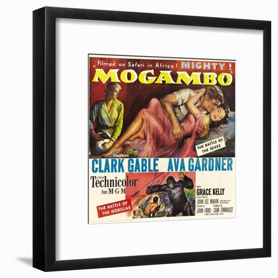 Mogambo, Grace Kelly, Clark Gable, Ava Gardner, 1953-null-Framed Art Print