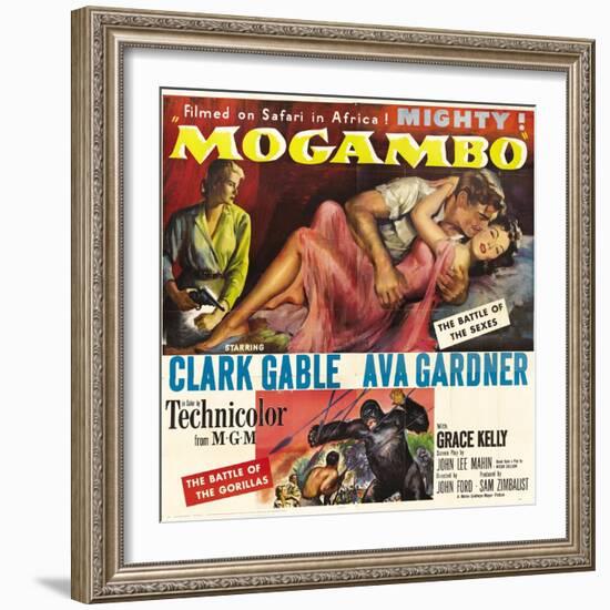 Mogambo, Grace Kelly, Clark Gable, Ava Gardner, 1953-null-Framed Art Print