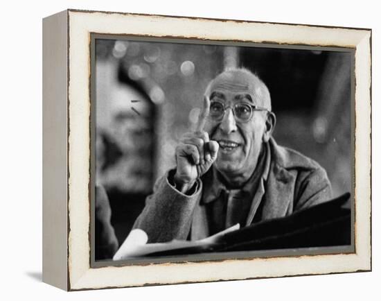 Mohamed Mossadegh, Premier of Iran, Correcting the Prosecutor's Grammar at His Trial-Carl Mydans-Framed Premier Image Canvas