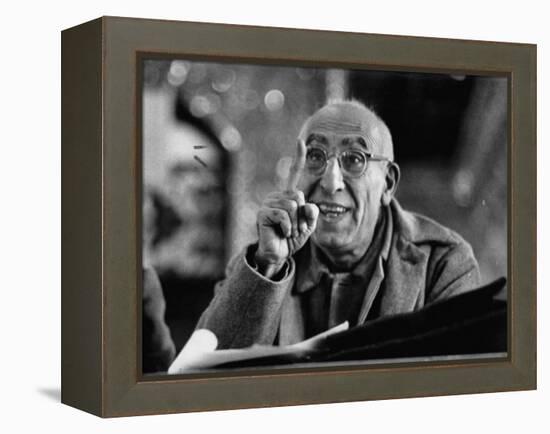 Mohamed Mossadegh, Premier of Iran, Correcting the Prosecutor's Grammar at His Trial-Carl Mydans-Framed Premier Image Canvas