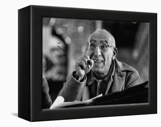 Mohamed Mossadegh, Premier of Iran, Correcting the Prosecutor's Grammar at His Trial-Carl Mydans-Framed Premier Image Canvas