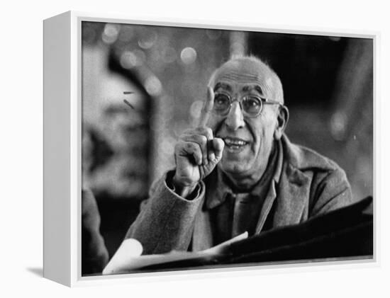 Mohamed Mossadegh, Premier of Iran, Correcting the Prosecutor's Grammar at His Trial-Carl Mydans-Framed Premier Image Canvas