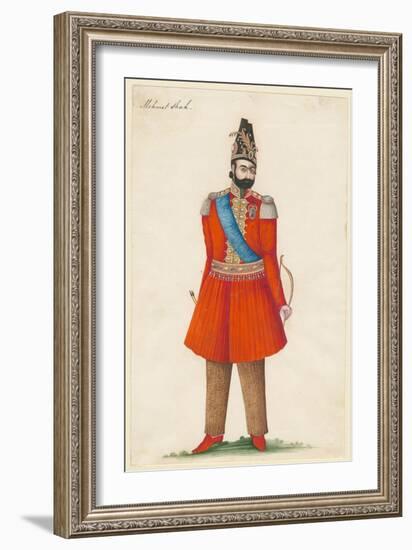 Mohammad Shah Qajar (1808-184), King of Persia, 1835-null-Framed Giclee Print