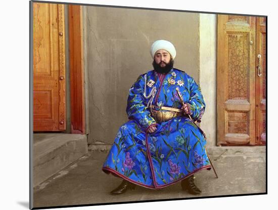 Mohammed Alim Khan, the Last Emir of Bukhara, 1911-Sergey Mikhaylovich Prokudin-Gorsky-Mounted Giclee Print